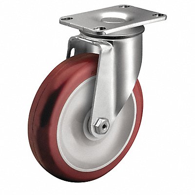 Plate Caster Swivel 5 Wheel Dia