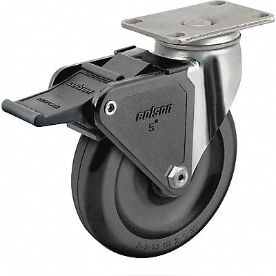 Plate Caster Swivel 5 Wheel Dia