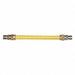 Gas Connector Hose 1/2 Dia Yellow