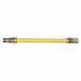 Gas Connector Hose 3/8 Dia Yellow