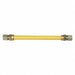 Gas Connector Hose 1/2 Dia Yellow