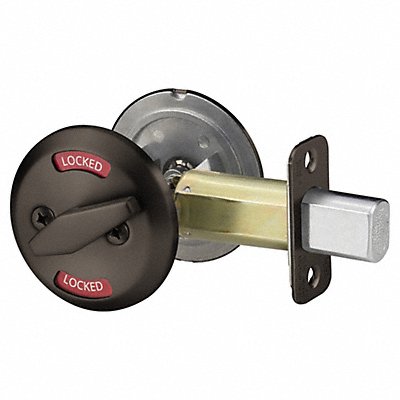 Deadbolt Cylindrical Dark Bronze Finish