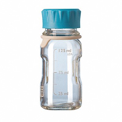 Bottle 124 mm H Clear 55 mm Dia PK4