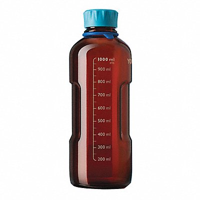 Bottle 158 mm H Amber 66 mm Dia PK4