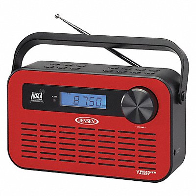 Portable Weather Radio Red