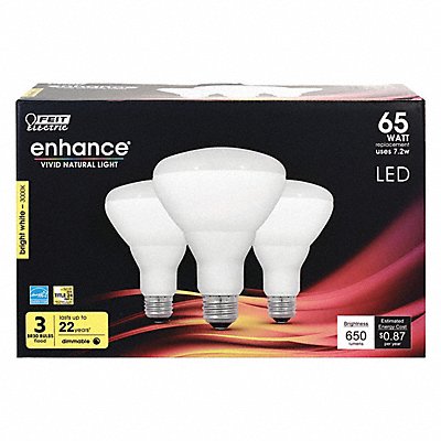 LED 7.2 W BR30 Medium Screw (E26) PK3