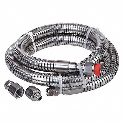 Cryogenic Transfer Hose SS Silver