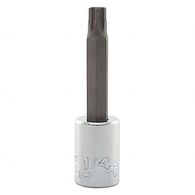 Socket Bit Steel 3/8 in TpSz 1/4 in