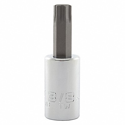 Socket Bit Steel 1/2 in TpSz 3/8 in