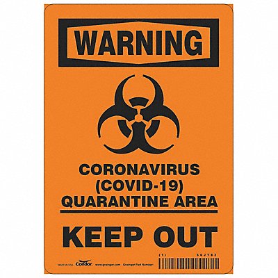 Coronavirus Quarantine Area Sign