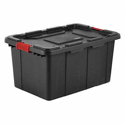 Storage Tote Black Polypropylene