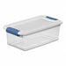 Storage Tote Clear/White Polypropylene