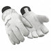 Leather Gloves White L PR