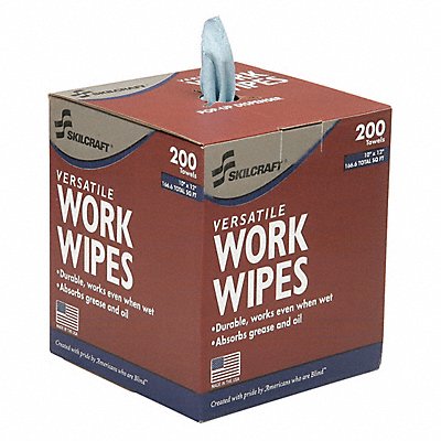 Dry Wipe Dispenser Box Blue PK8