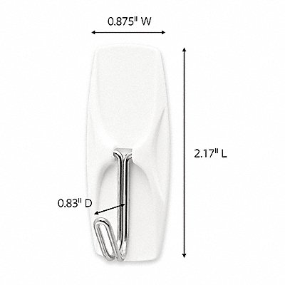 Single Point Hook Adhesive Back PK35