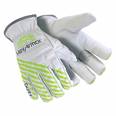 Leather Gloves White S PR