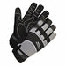 Mechanics Gloves Black/Gray Slip-On S