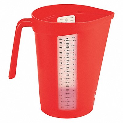 Measuring Cup Red Plastic