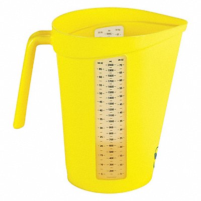 Measuring Cup Yellow Plastic