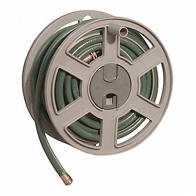 Garden Hose Reel Wall Mount 15 in Resin