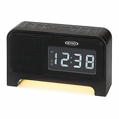 Desk Clock Digital 6 Dia Black LCD