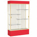 Floor Display Case Red 80 H Aluminum