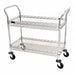 Utility Cart 2 Chrome Basket Shelves