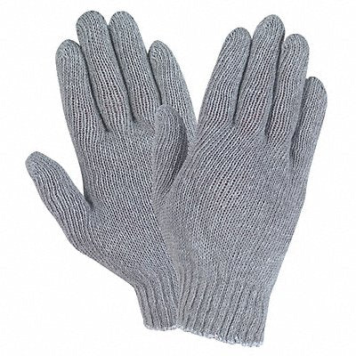 Economy Weight Cotton Poly Gray M PK12