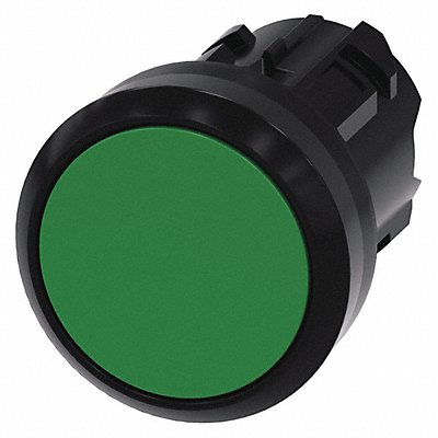 Push Button Operator Green Plastic Bezel