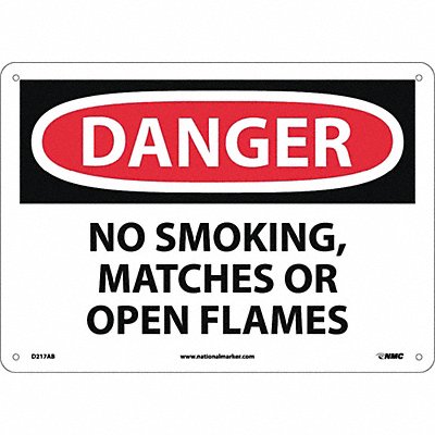 Danger No Smoking Matches Or Open Flames