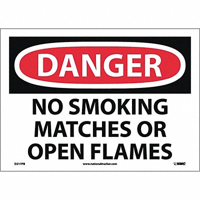 Danger No Smoking Matches Or Open Flames