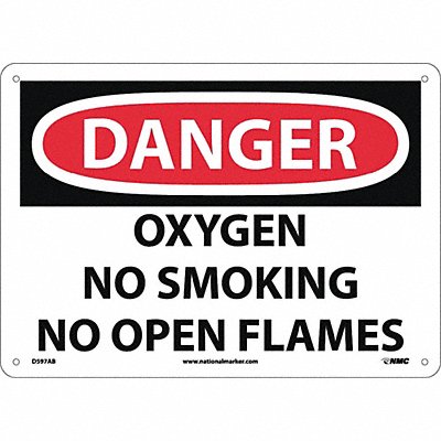 Hang Tag Danger Oxygen No Smoking