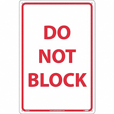 Do Not Block Sign