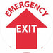 Emergency Exit Walk On Floor Sign