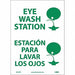 Eye Wash Station Sign - Bilingual