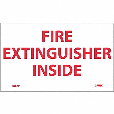 Fire Extinguisher Inside Label PK5