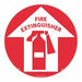 Fire Extinguisher Walk On Floor Sign