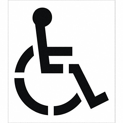 Handicap Symbol Parking Lot Stencil