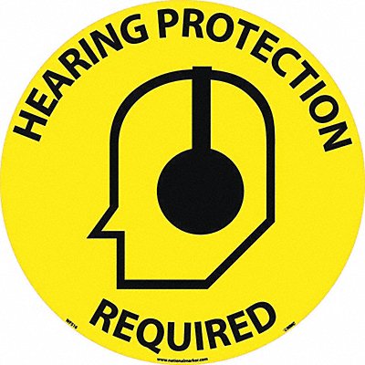 Sign Hearing Protection Requ Walk On Flo