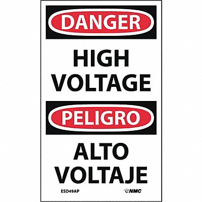 High Voltage Label - Bilingual PK5