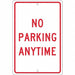 No Parking Anytime Sign