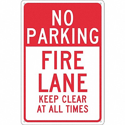 Sign No Parking Fire Lane Keep Clear