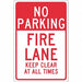 Sign No Parking Fire Lane Keep Clear