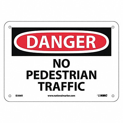 No Pedestrian Traffic Sign