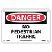 No Pedestrian Traffic Sign