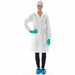 Lab Coat White Snaps S PK30