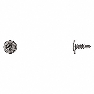 Zinc Phil Oval Tek Screws 8X1/2 Tek Pnt