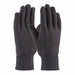 Cotton Jrsy Glove Brn Econ Wt. Mens PK12