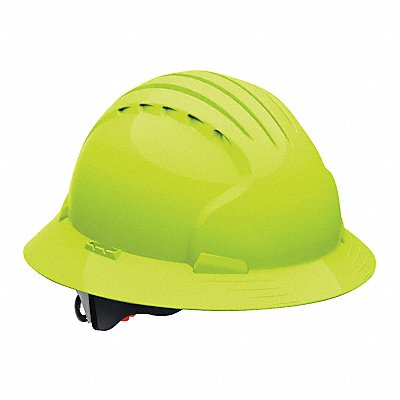 JSP Evo6161 Full Brim Lime Yellow Vented