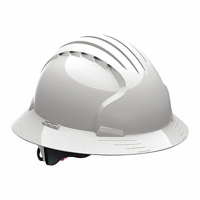 JSP Evo6161 Full Brim Wht 6-Pt. Textile